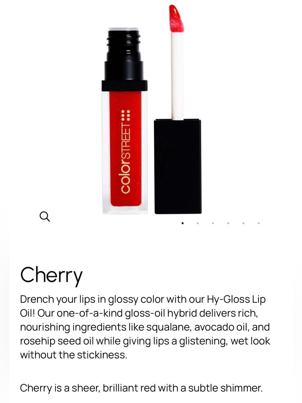 Color Street Hybrid Lip Oil-Gloss - Cherry